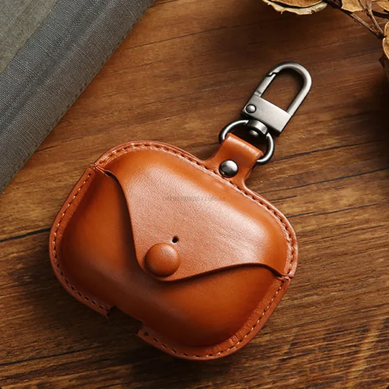 For Airpods Pro 2 Case Leather Business Earphone Case Headset Shell Headphone Cover For Apple Air Pod 3 Pro 2nd Generation 2024