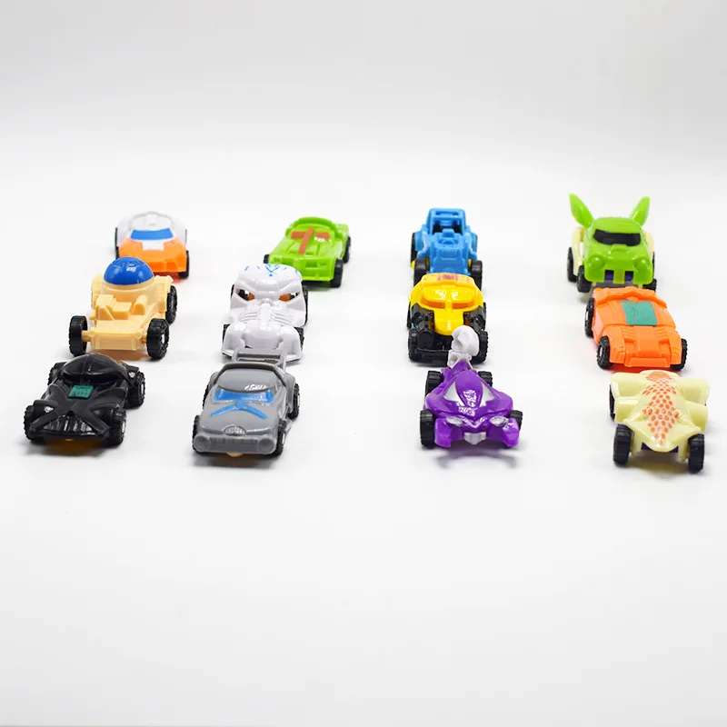 6/12pc Kids Mini Transforming Toy Car Children Transformation Robot Twister Toys Models Step Model Car Toy For Boy Puzzle Gift