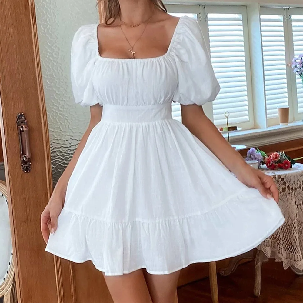 

Женская юбка-тортик средней длины с бантом Sweet Temperament Bal Dr High Waist ort Sve Pure Color
