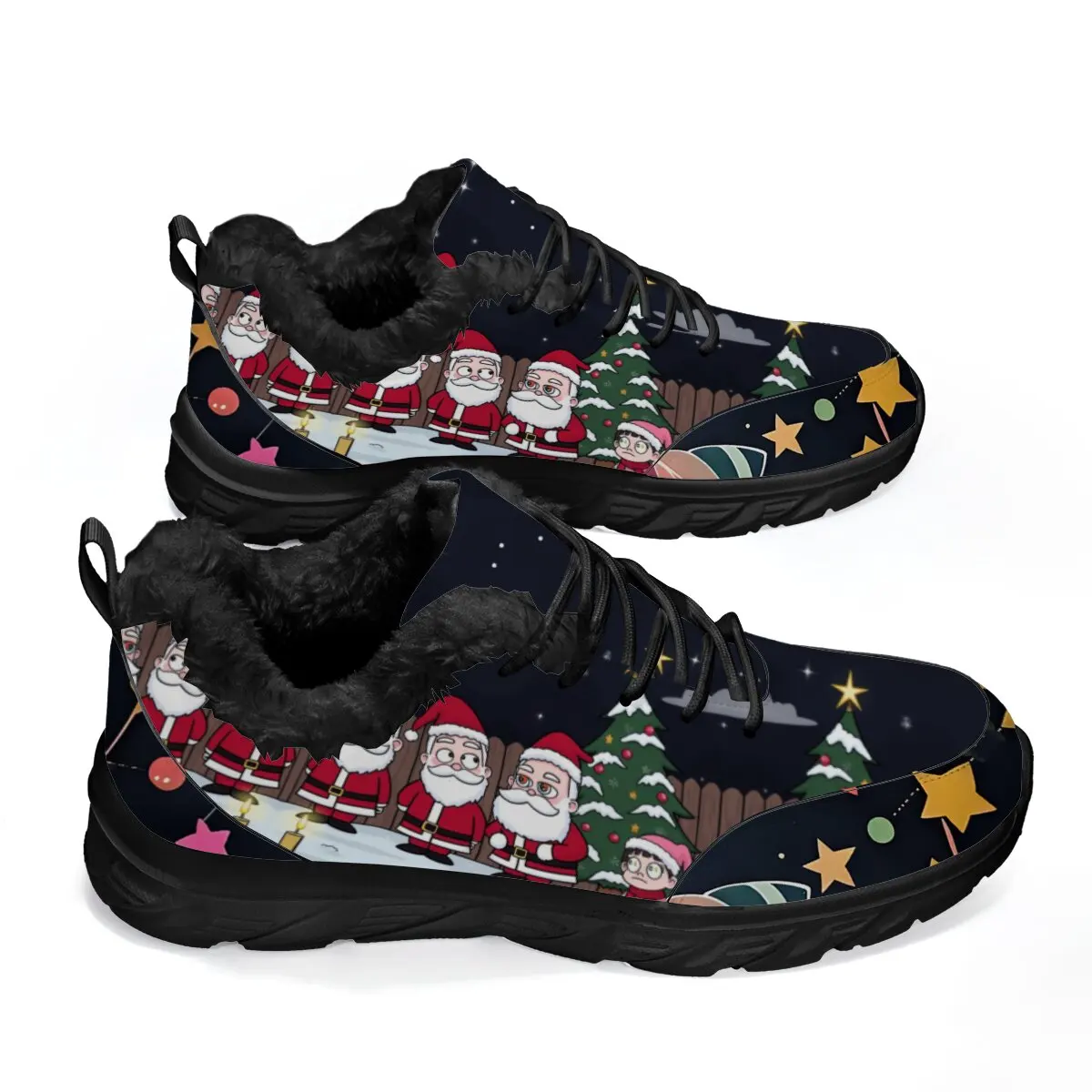 

Мужская рождественская легкая обувь, зимние удобные кроссовки для бега, тренировочная спортивная прогулочная спортивная обувь, нескользящая повседневная обувь