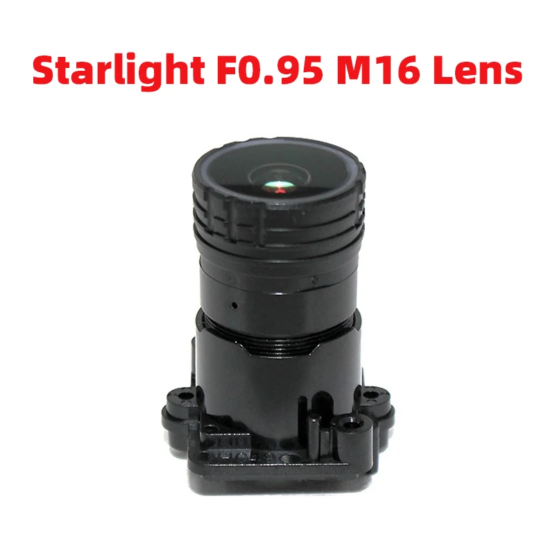 HD F0.95 Aperture M16 Mount Fixed Iris CCTV Lens 1/2.7Inch 4MM 6MM Starlight For Imx327 Imx291 Cam Moduled Surveillance Protect