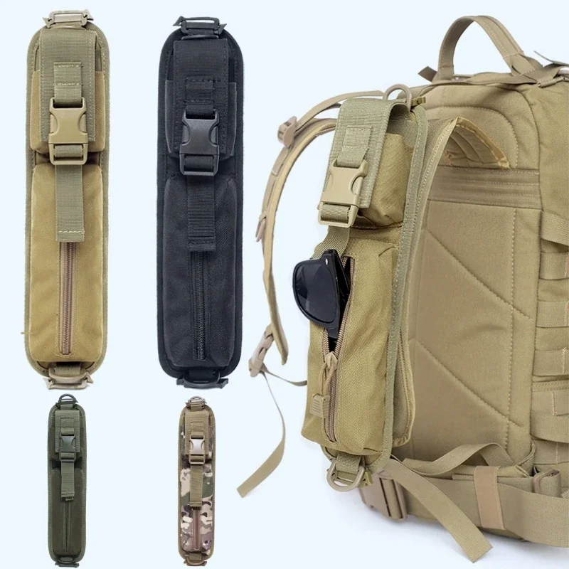 

Tactical Backpack Shoulder Strap Sundries Pouch Molle Key Flashlight Pouch Pack EDC Tool Bag Outdoor Camping Hunting Accessories