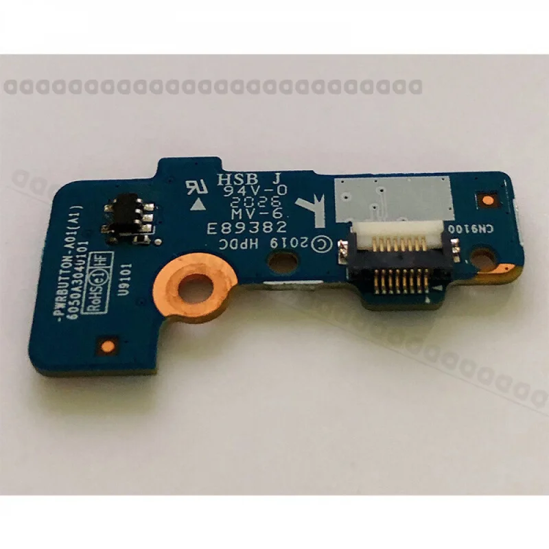 Placa de botón de encendido original AZA+L62738-001 6050A3040101 con cable flexible para HP EliteBook 840 G6, interruptor de encendido para portátil de 14 pulgadas