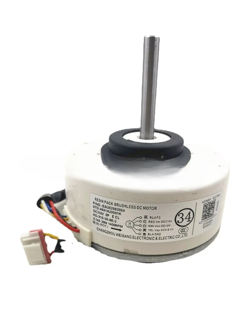 

Для EAU62983004 4681A20091K SIC-37CVJ-F130-3 Двигатель кондиционера Хорошая работа, новый для двигателя кондиционера RD-310-30-8E-2