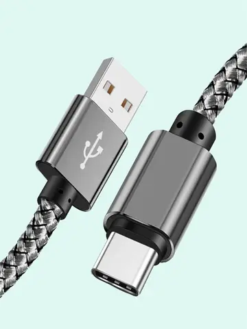 USB A to Type C Charging Cable 2A Fast Charger Nylon Data Cable 1M 2M 3M For Android Huawei Samsung TypeC Phone Charging Device