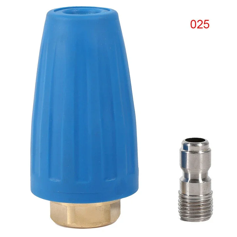 

1/4in Quick Connect High Pressure Washer Cleaner Spray Turbo Rotation Nozzle Tip For High Pressure Outlet Fitting Rotary Tool