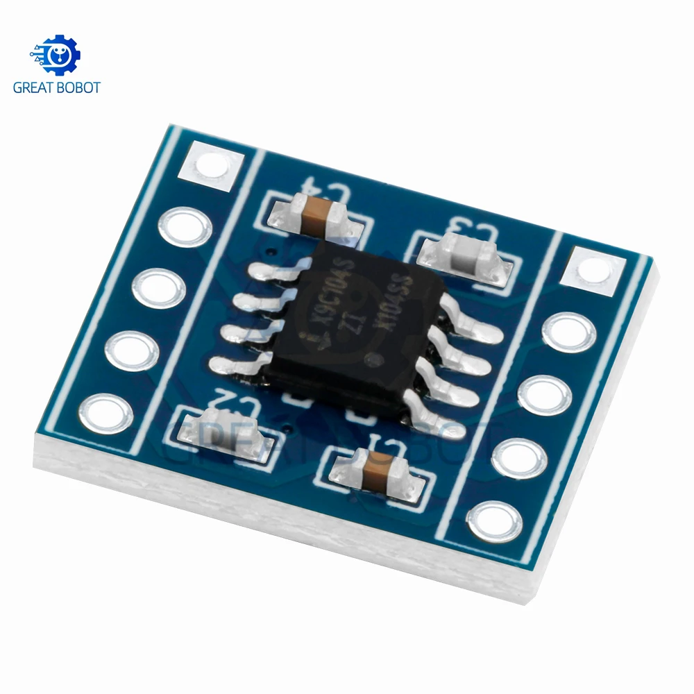 X9C104 100-Tap Digital Potentiometer Module 5V 40Ω–100KΩ for Bridge Balance & for Arduino DIY Projects