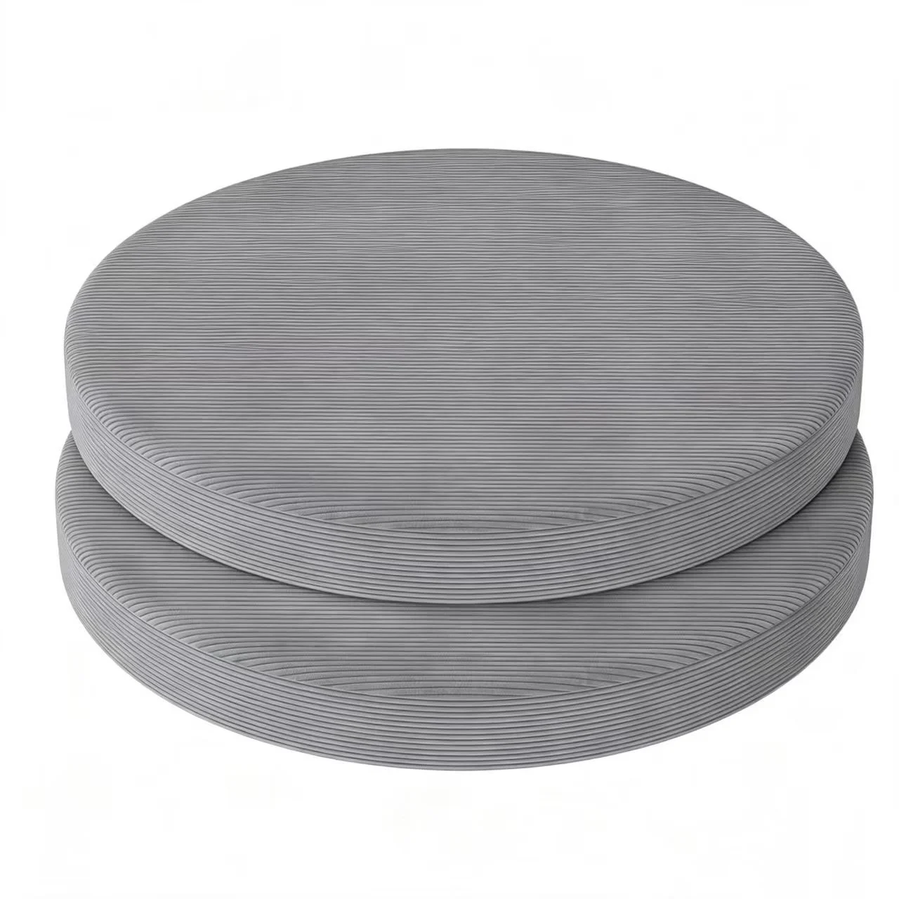 Corduroy Round Bench Seat Cushion Round Foam Chair Pad, Non-Slip Zipper Comfortable Seat Cushion for Living Dining Room Office