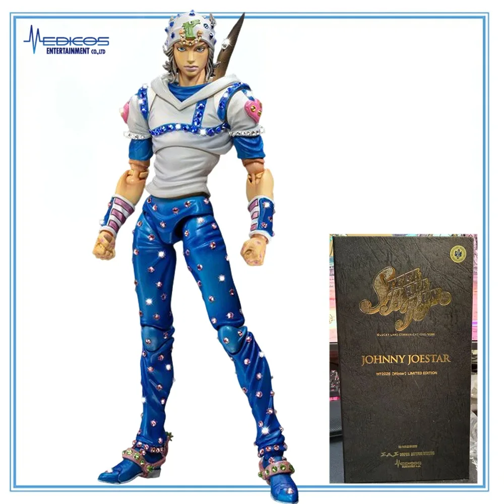 

100% Оригинальная статуэтка Medicos Entertainment Super Action Statue Steel Ball Run Johnny Joestar Crystal Limited Edition в наличии