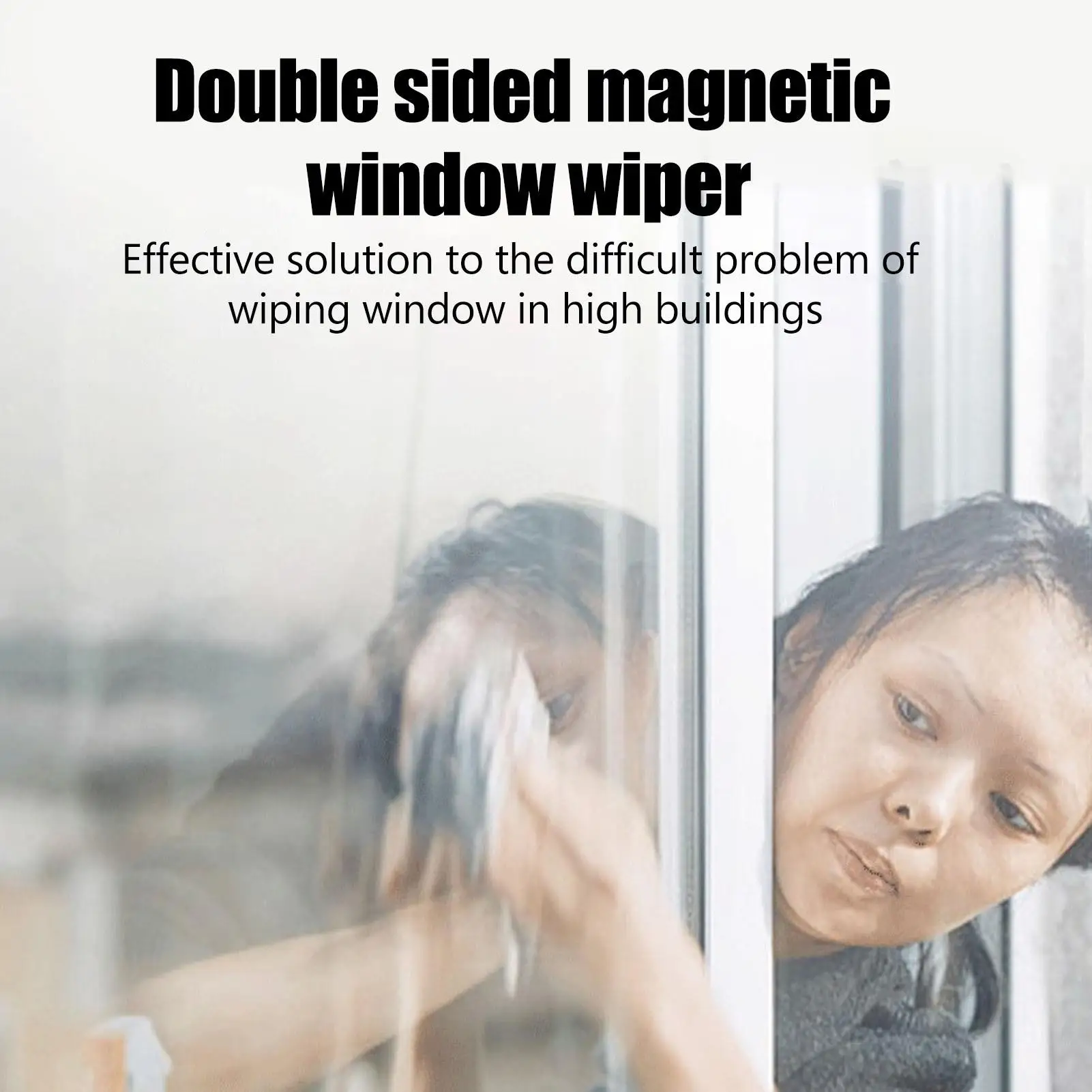 Double-Sided Magnetic Window Cleaner for high – Effortless Glass Wiping & Simultaneous Cleaning Tool