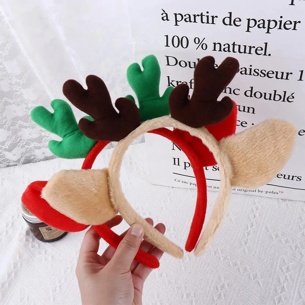 Kids Girl Christmas Make Up Wash Face Female Antler Headband Korean Style Head Hoop Women Hair Band Hair Accessories