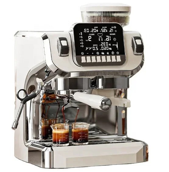 Barista Cappuccino Machine Professional Espresso Maker Espresso Machine With Grinder Milk Frother Steam Wand