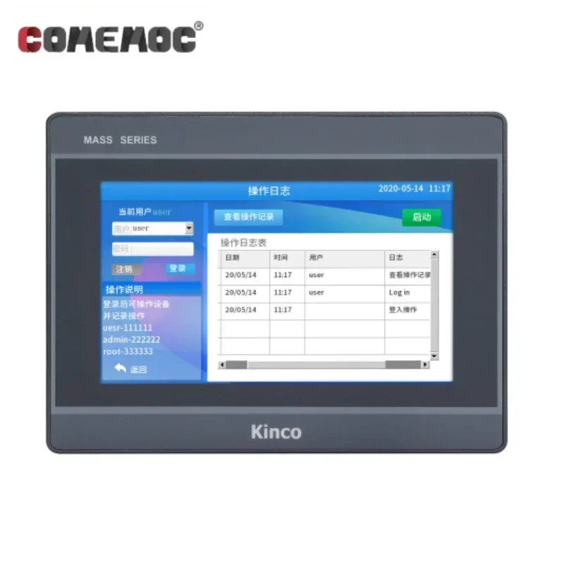 

Kinco 4,3-дюймовый автоматический HMI M043 с разрешением сенсорного экрана 1024*480 пикселей