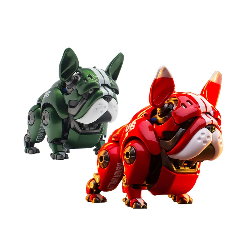 

HWJ RAMBLER Mechanical Bulldog Cute Pet Dogs Action Figure Robot Collection Toys Gifts With Box