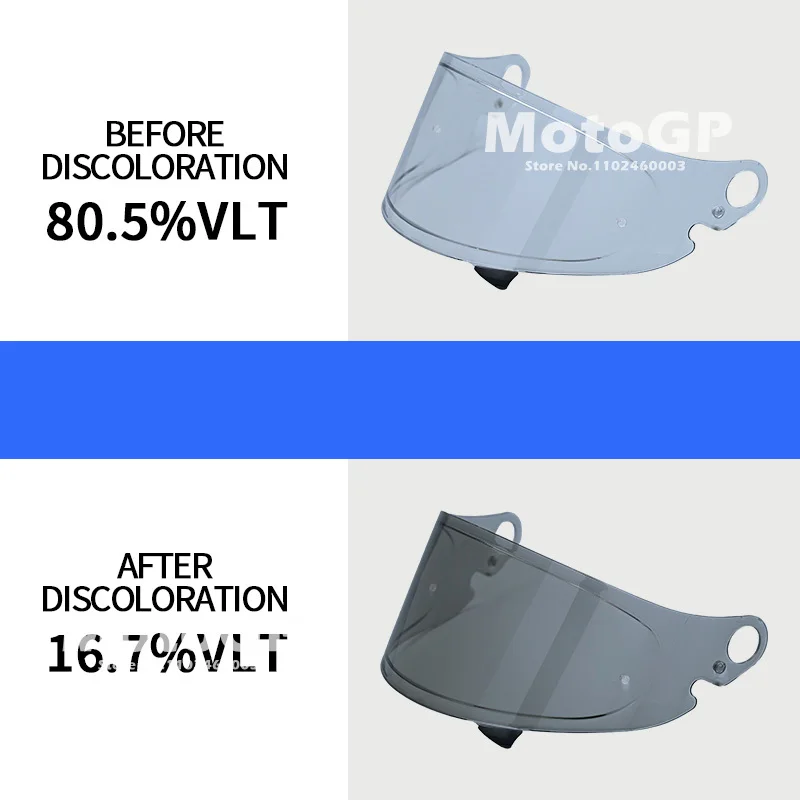 Windshield Helmet Hromic Lens for Shoei Glamster Motorcycle Helmet Photochromic Visor Uv Protection Casco Moto Visera Sunshield