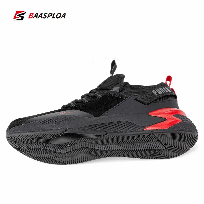 Baasploa 2022 New Men Walking Shoes Non-Slip Shock Lightweight Tennis Sneaker Waterproof Male Comfortable Casual Shoes