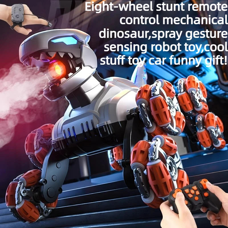 

Cool Stuff Toy Car Funny Gift-Simulation Mechanical Dinosaur,Remote Control Car,Fart Spray Gesture Sensing Rc Cars,Toys for Kids