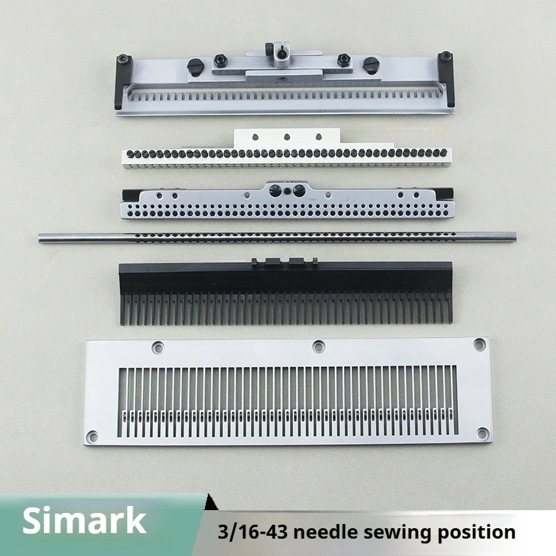 

43 Needle Smocking Set for Kansai Multi-Needle: 0.5mm Pitch Shirring Needles - Silver Arrow/Morimoto Compatible