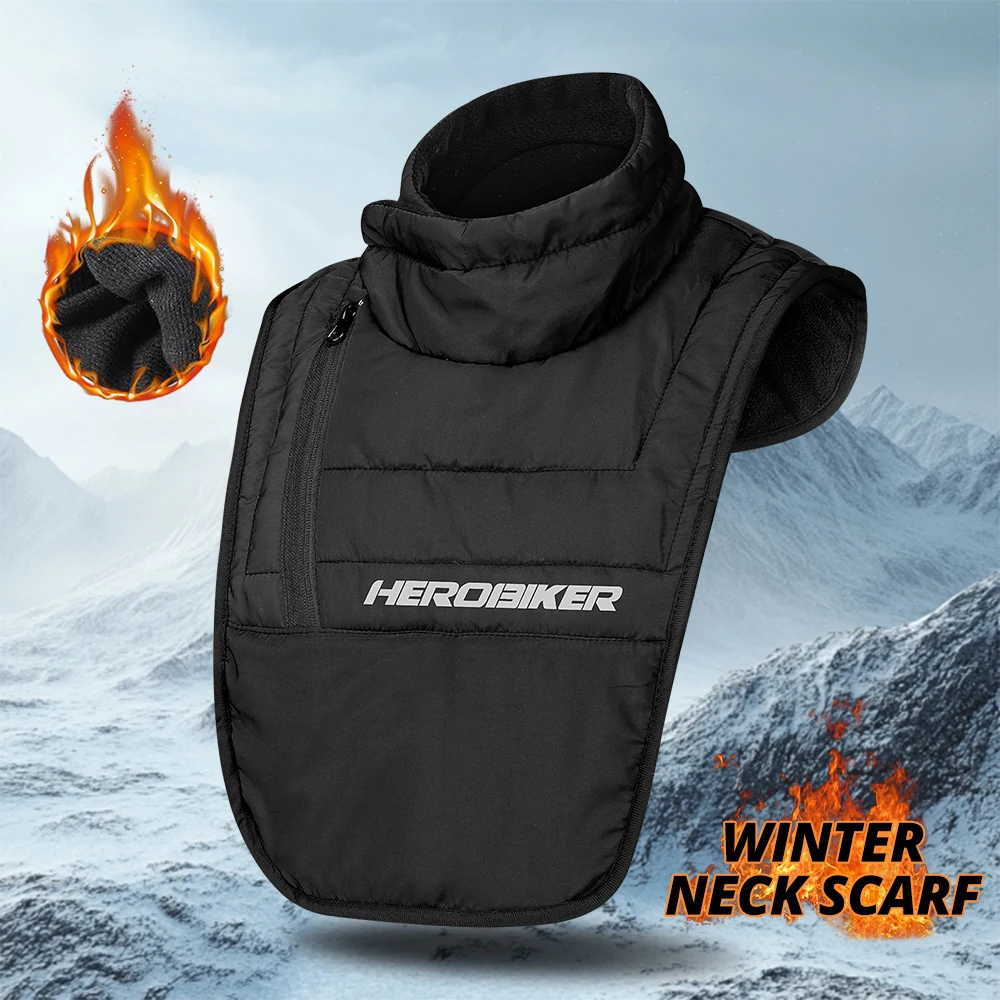 Motorcycle Neck Scarf Winter Warm Motorcyclist Rider Chest Neck Protector Windproof Warmer Scarf Bibs Motorcycle Thermal Collar