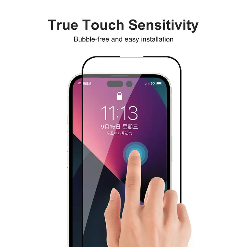 99D Full Protective Glass For iPhone 15 14 13 12 mini 11 Pro Max Tempered Screen Protector iPhone X XR XS Max 7 8 6 Plus Film