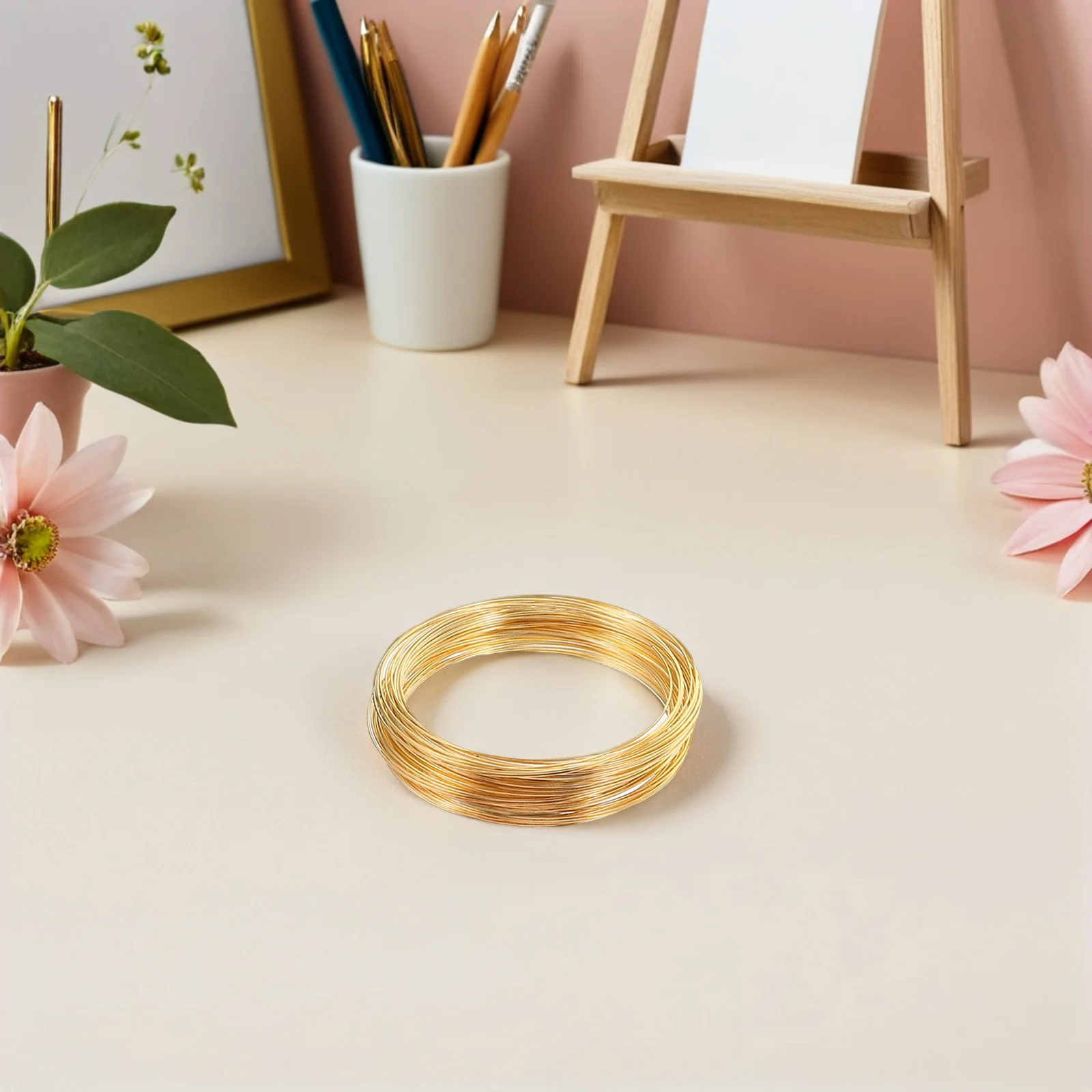 DIY Jewelry Making 3 Rolls Memory Wire Cuttable Flexible Metal Wire for Bracelets Necklaces Earrings Beading Supplies