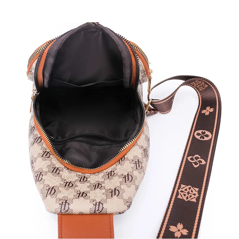 Fashion Pattern Women\'s Chest Bag High Quality PU Leather Crossbody Shoulder Bag For Women Stylish Elegant Women Bag Waist Packs