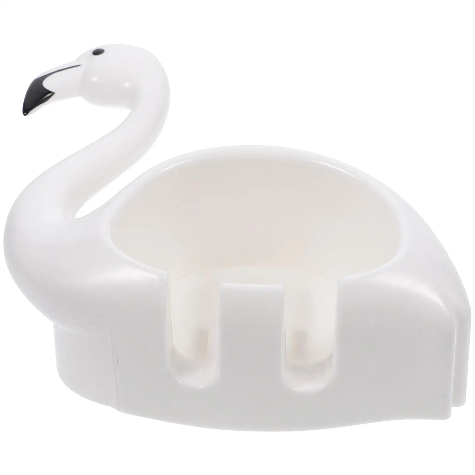 

Flamingo Toothbrush Hanging Holder Toilet Rack Bathroom Organizer Modern Wall Mount No Punching