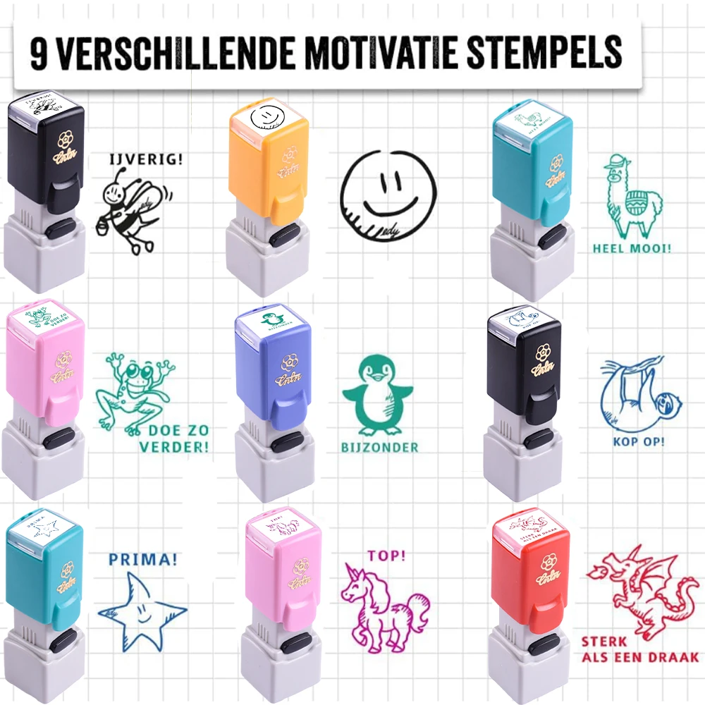 ختم المعلم، مدح تشجيع الأطفال، ختم تحفيز مكافأة تقييم المعلم، كارتون ملون، ختم عمل الطلاب #1