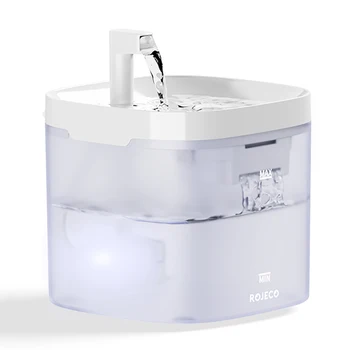 ROJECO Smart Cat Water Fountain Automatic Pet Water Dispenser For Cats Dog Drinking…