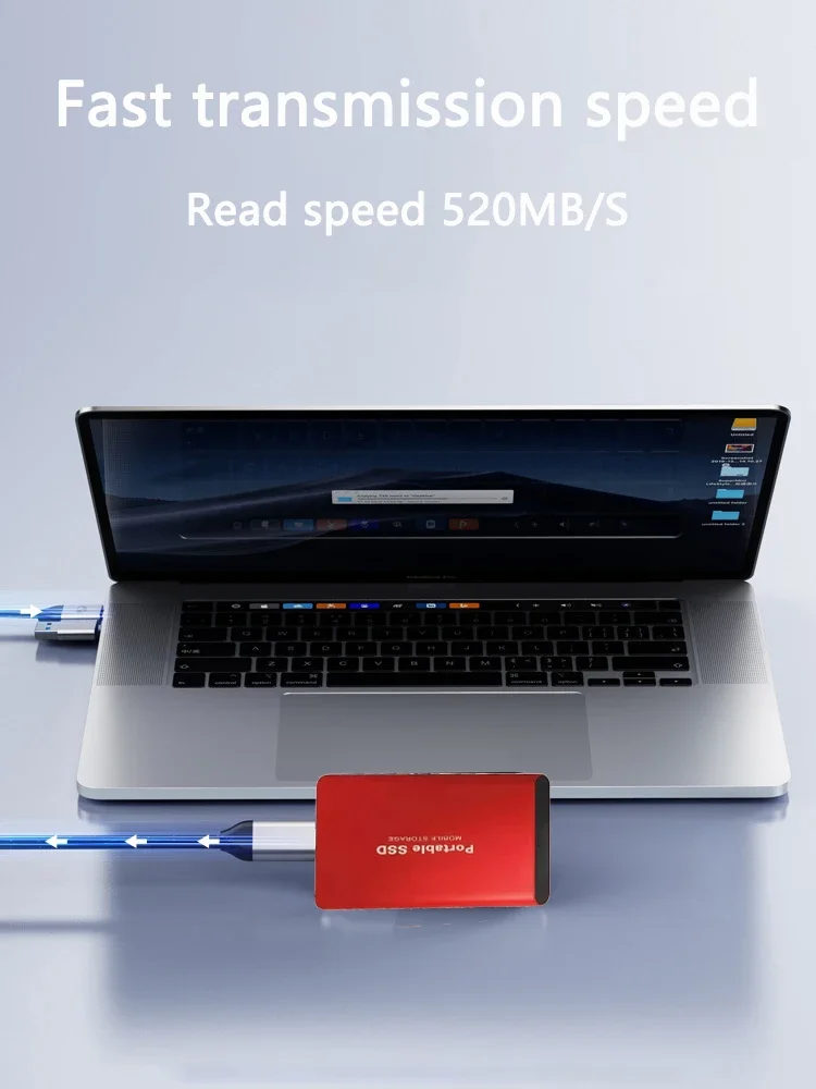 محرك الأقراص الصلبة الخارجي SSD عالي السرعة 1 تيرا بايت USB3.1 واجهة القرص الصلب 2 تيرا بايت محرك الحالة الصلبة 4 تيرا بايت تخزين كبير لأجهزة الكمبيوتر المحمول/الكمبيوتر #2