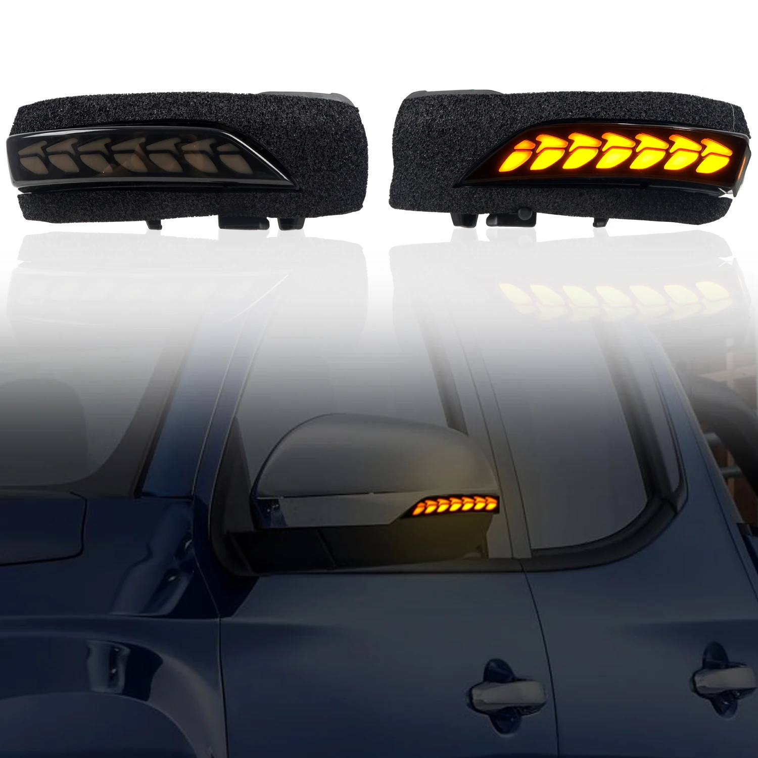 For Mitsubishi Triton L200 2019 2020 2021 2022 2023 Car-Styling Dynamic Turn Signal Lamps LED Side Mirror Sequential Lights