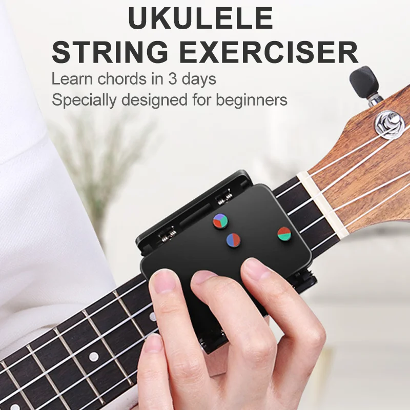 

Easy One-Key Ukulele Chord Guide - Beginner's Practice Tool, Mixed Colors, Musical Instrument Accessory