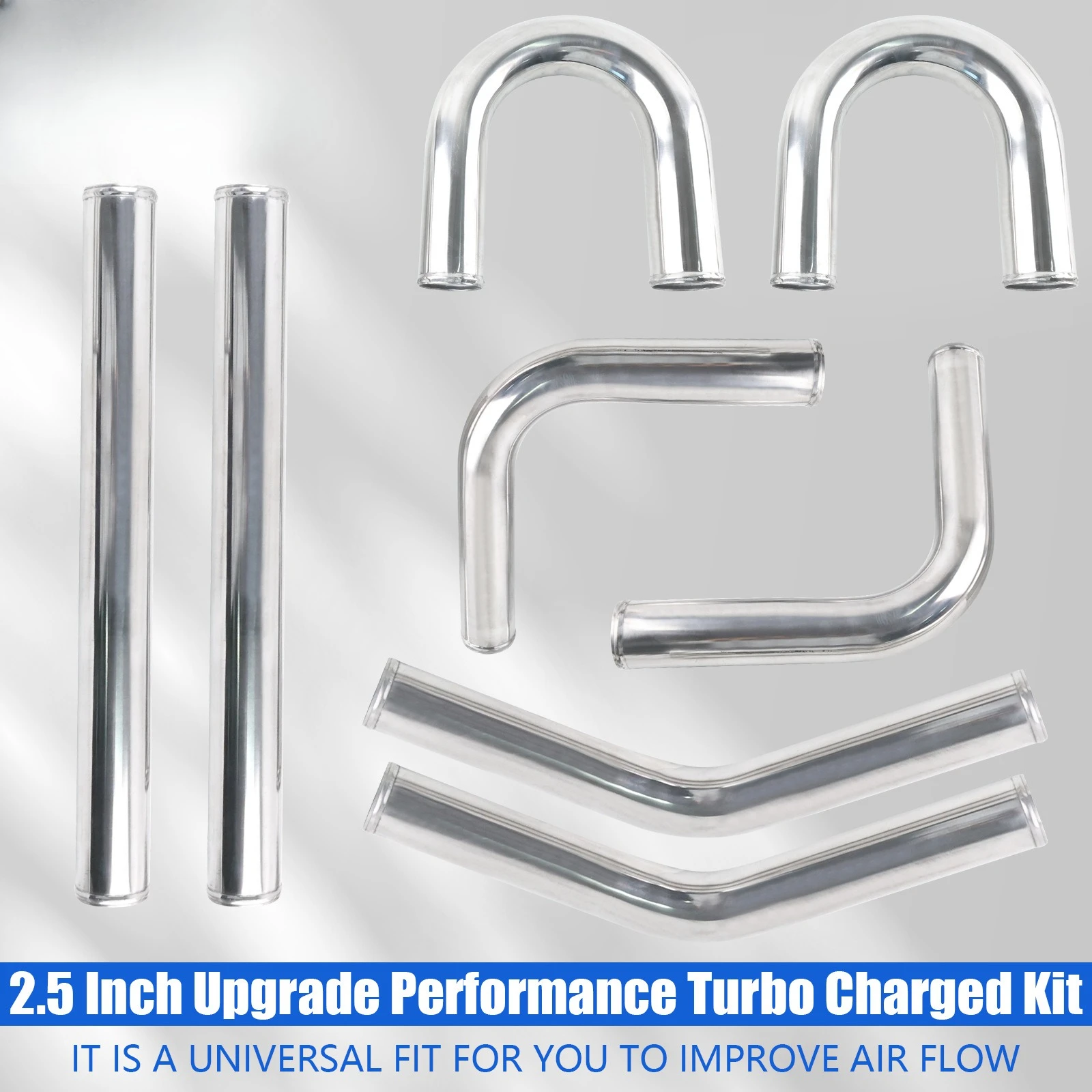 Kit de tuyaux de turbocompress - Intercooler Piping Kit Aluminum 2.5 Inch avis et prix