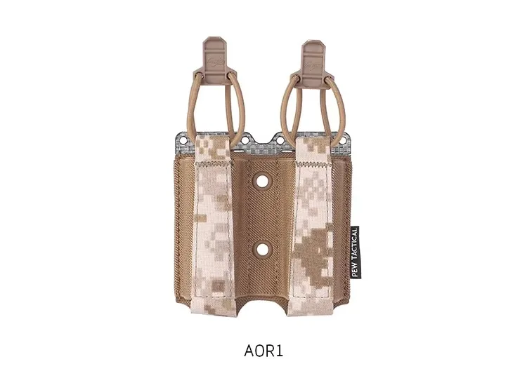 

Подсумок для журналов PEW TACTICAL FERRO STYLE, двойной эластичный чехол для пистолета, 9 мм, страйкбольный чехол MOLLE