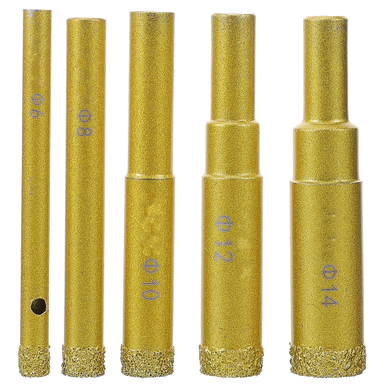 

5Pcs Ceramic Tile Drill Bits for Glass Concrete Brick Precision Durable Wear Resistant Versatile Tool Kit