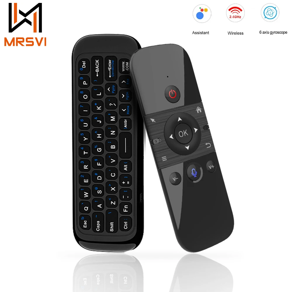 

M8 Air Mouse Voice Remote Control 2.4G Mini Wireless Keyboard IR learning Gyro Sensing Lithium Battery for Android TV Box X96