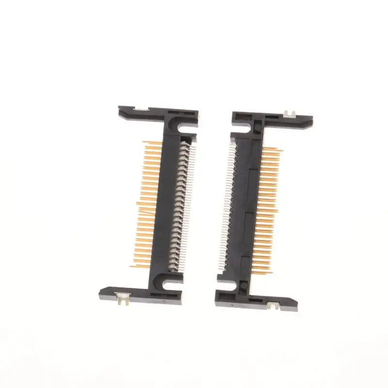 New 5Pcs 50Pin Arm Length 19.0 Patch Card Slot Connector On CF Card Holder Board Black/coffee