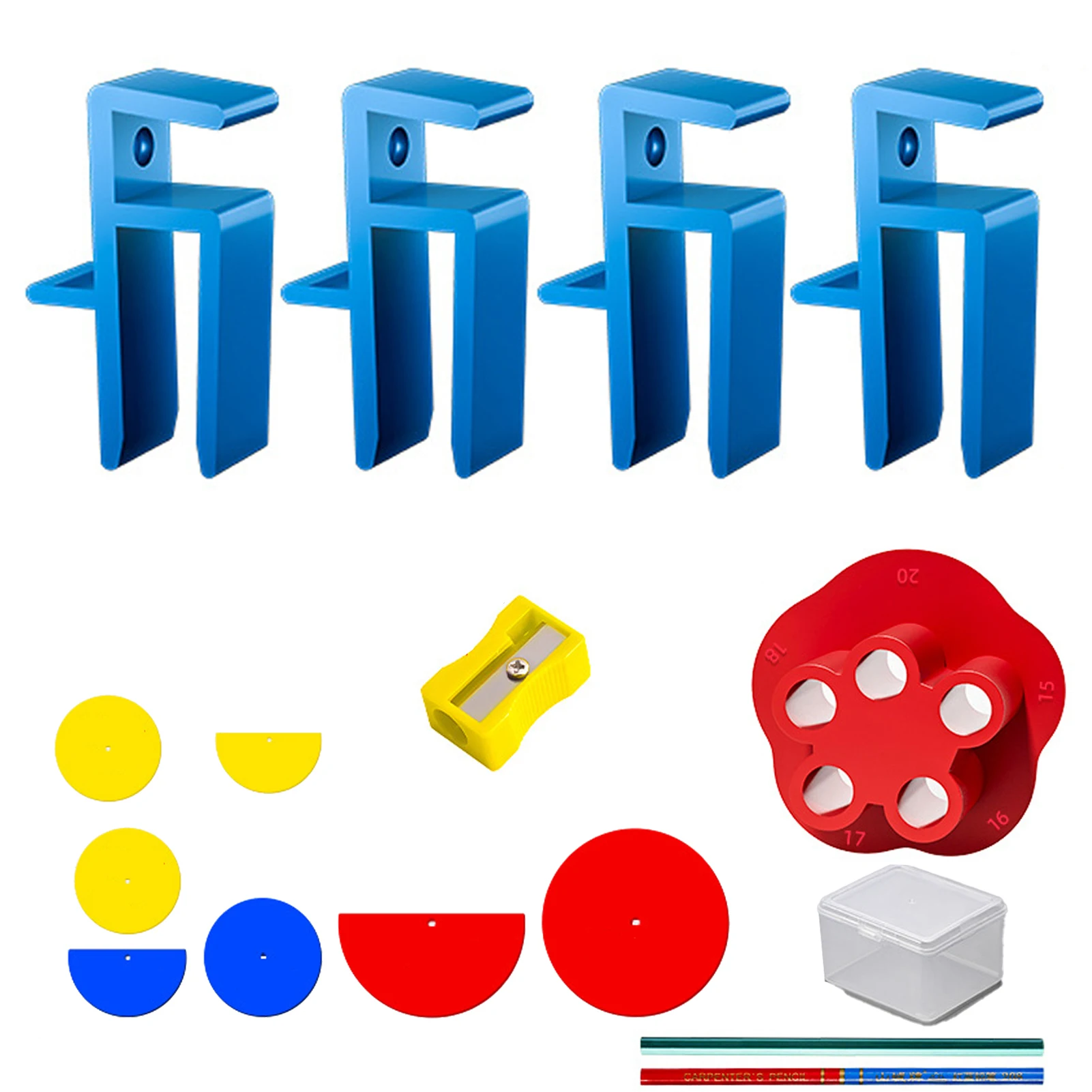 

Woodworking Carpentry Jigs Set Make Scribing Fillers Toe Kicking and Ceiling for Carpenter Cabinet Installation Scribing Tools