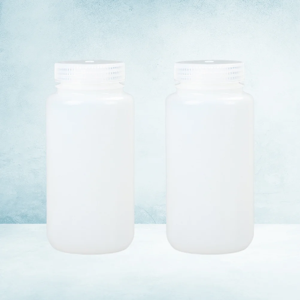 2Pcs Disinfectant Liquid Bottles Hdpe Smooth Plastic Refillable Container for Lotion Shampoo Water Holder Leakproof Home