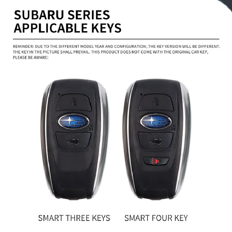 غطاء حافظة مفاتيح السيارة من الجلد من سبائك الزنك لسوبارو BRZ STI XV SV فورستر ليجاسي Outback Crosstrek Impreza WRX Ascent ملحقات #2