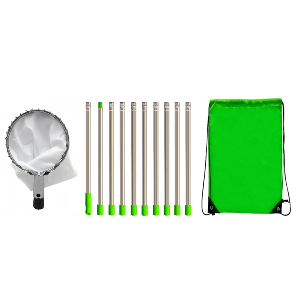 

A79G Fruit Picker with Telescopic Pole Metal Fruit Picker Orchard Gardening Peach Picking Tool Fruit Catcher Collection