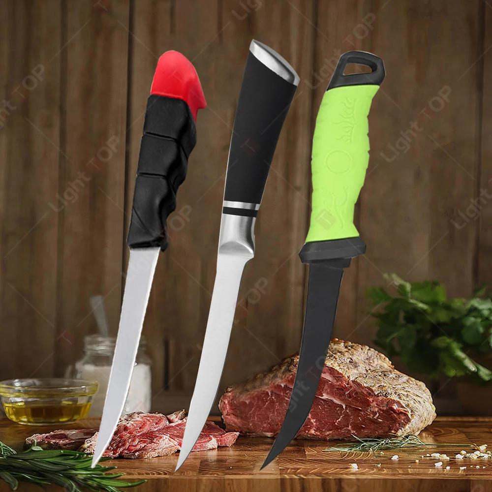 Kitchen Knives Stainless Steel Fillet Boning Knife Fish Killing Knife Multifunctional Fruit Knife Meat Cleaver Utility Knife