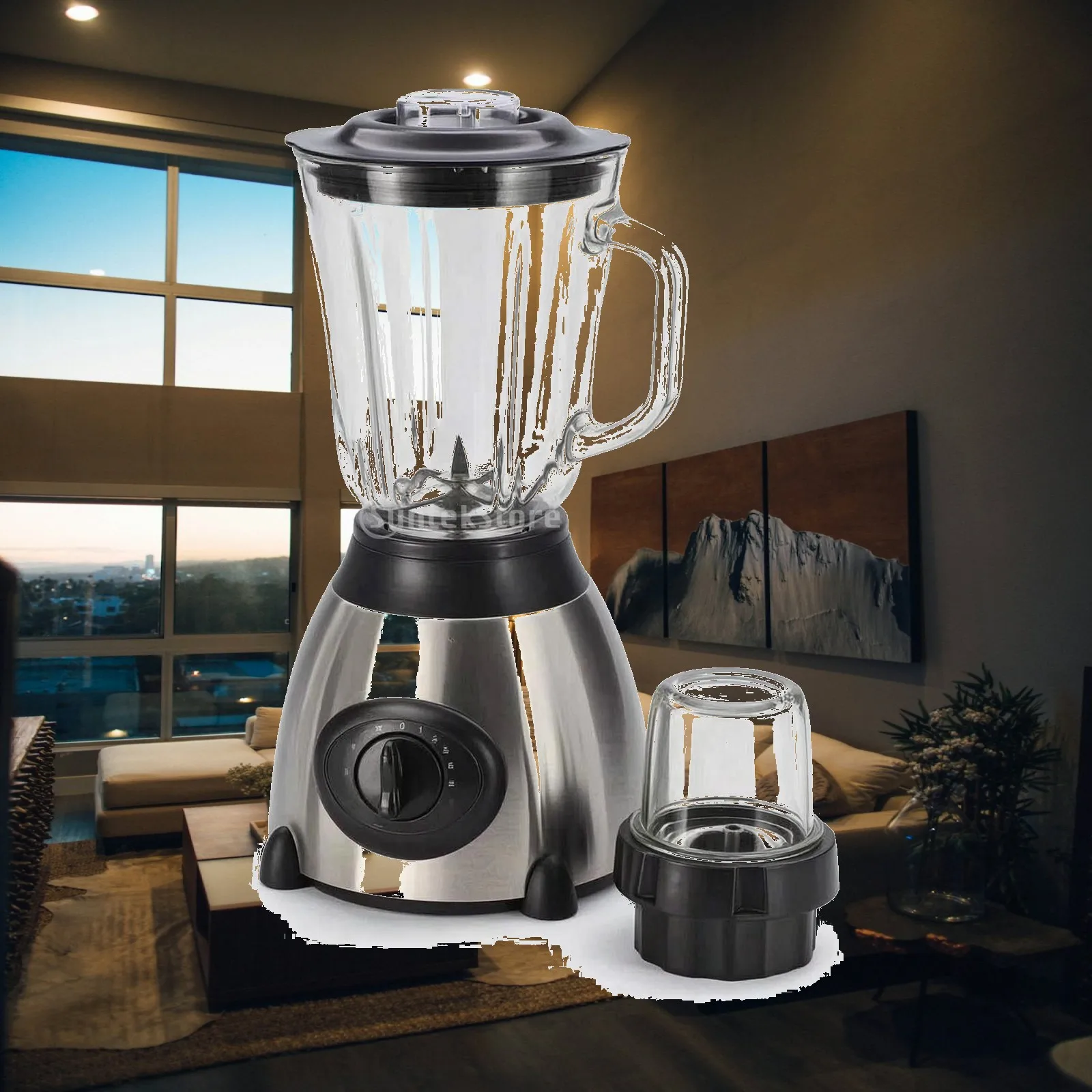 Countertop Blender Powerful Blender with Glass Jar Appliance Food-Safe-Unadulterated Long-Lasting for Kitchen
