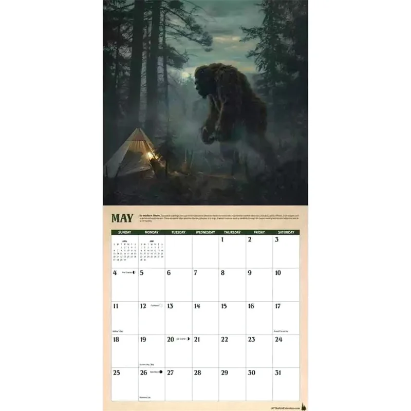 2025 Bigfoot Calendar - 13 Month Calendar For Fun Gifts For Family, Friends And Classmates