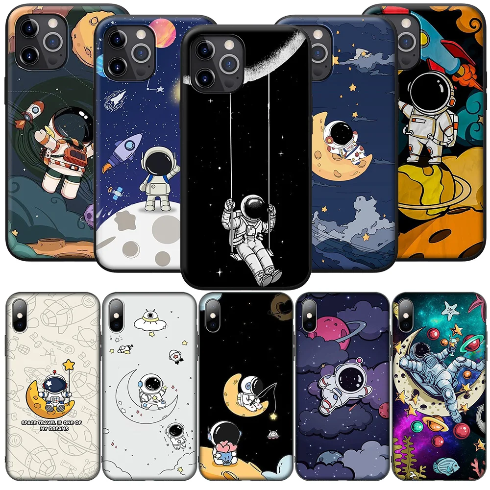 Moon Astronaut  Sky New High-End Soft Case for Huawei Nova 5T 4E 3i 3 2 2i Y6 Y6P Y7 Y9 Honor 20 20s 9X 7C Prime Lite 2019