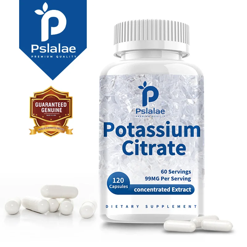 

Potassium Citrate Capsules - Supports Bone and Muscle Health and Improves Sleep Quality