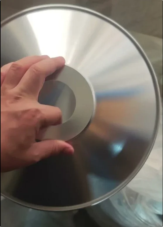 350MM Diameter LED COB Reflector Cup 70MM Height Condensing Aluminum Light Bowl Cone Lampshade for Spotlight Downlight Lighting