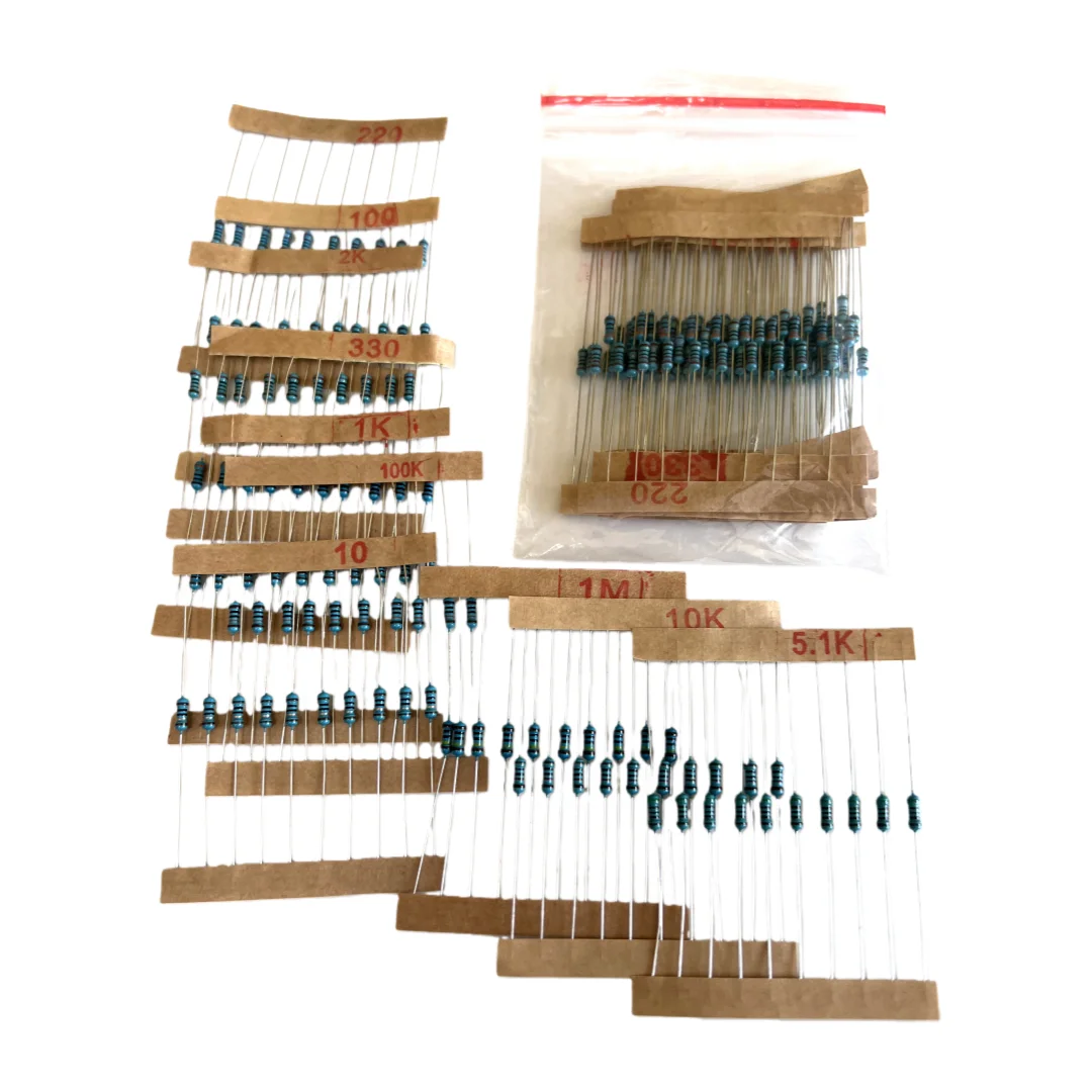 Grundlegendes Elektronik-Starter-Set mit LEDs, Summer, Kondensatoren, Widerständen und mehr – Detail 5