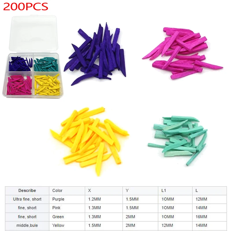 

200Pcs Dental Wedge Wood Tooth Interdental Gap Wedge Specially Treated Tips Gum Protection Dentist Disposable Supplies