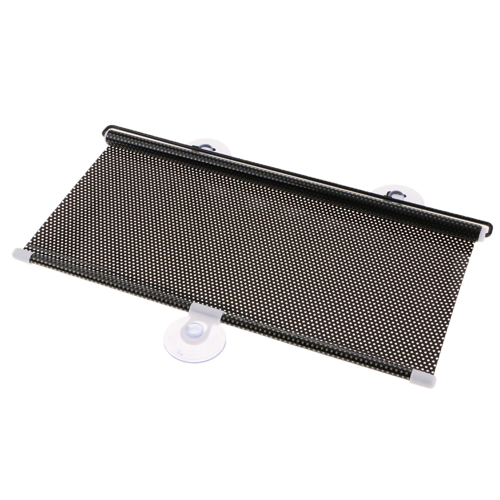 

40x60 cm Retractable Car Curtain Anti- Window Windshield Auto Sunshade Blind Black Visor Cover Protector
